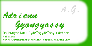 adrienn gyongyossy business card